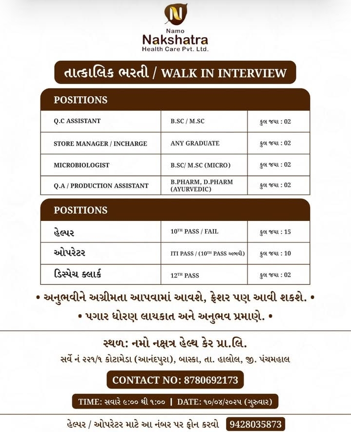 Walk in Interview