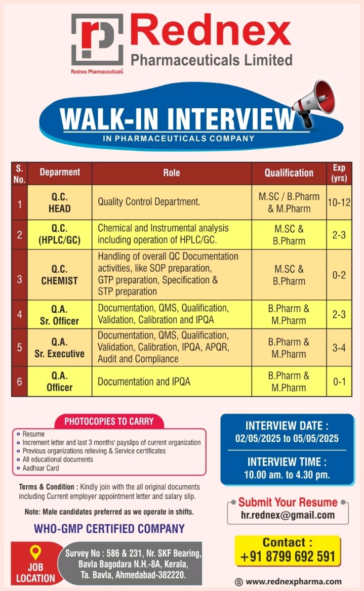 Rednex Pharma Walk in interview 2025