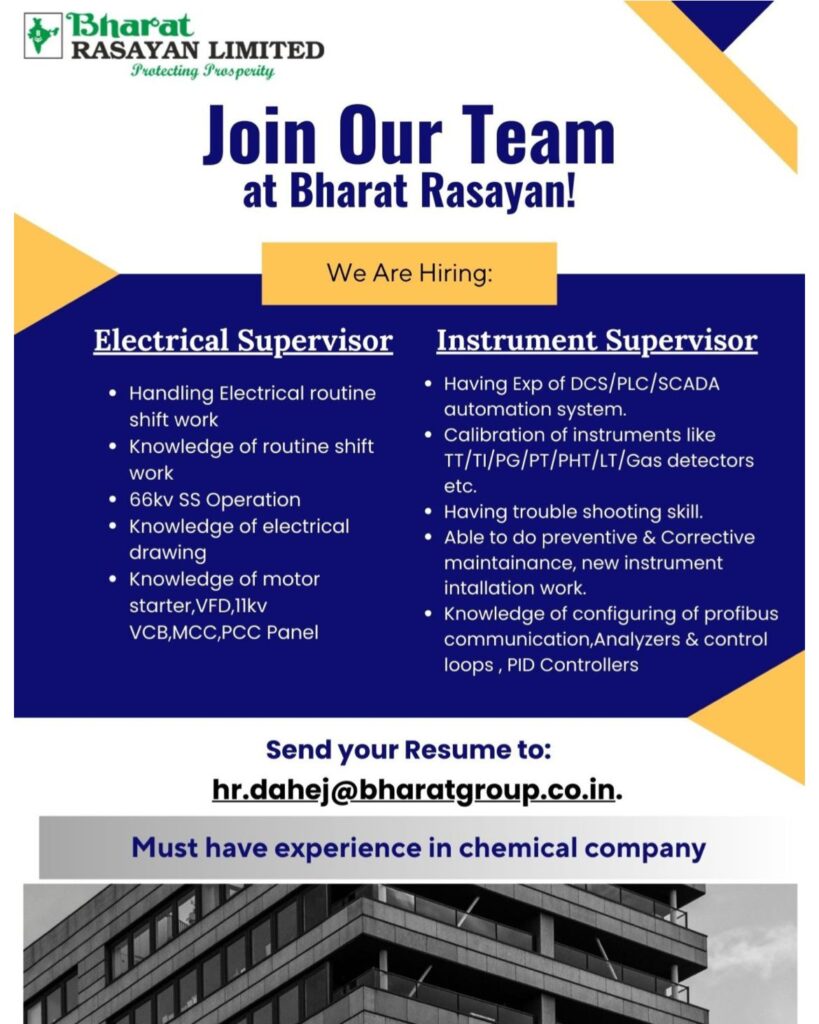 Bharat Rasayan Hiring 2025
