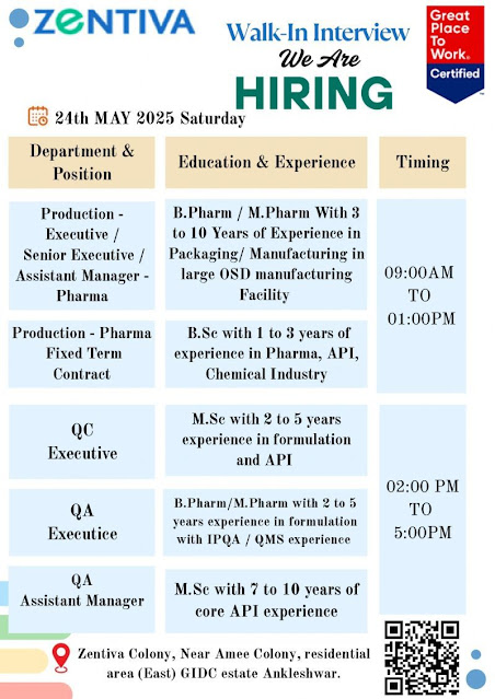 Zentiva Walk In Interview 2025