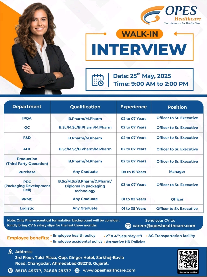 Opes Healthcare Walk in interview 2025
