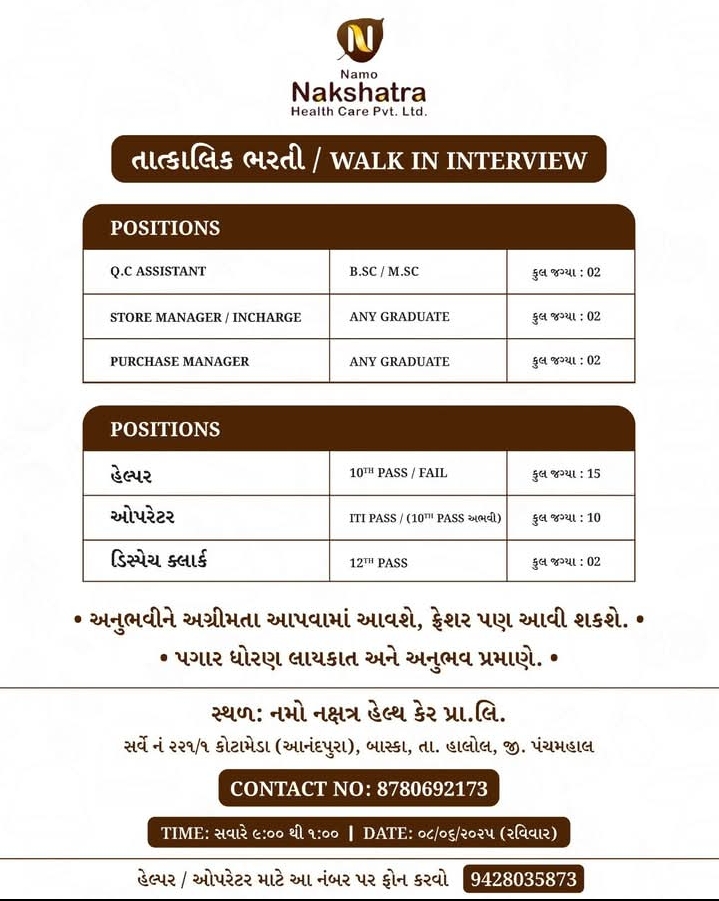 Walk in Interview