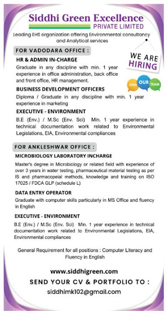 Siddhi Green Latest Job 2025