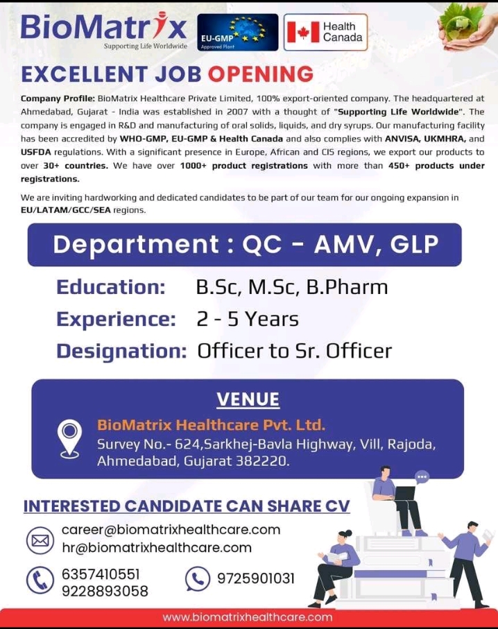 BioMatrix Healthcare Latest Hiring 2025