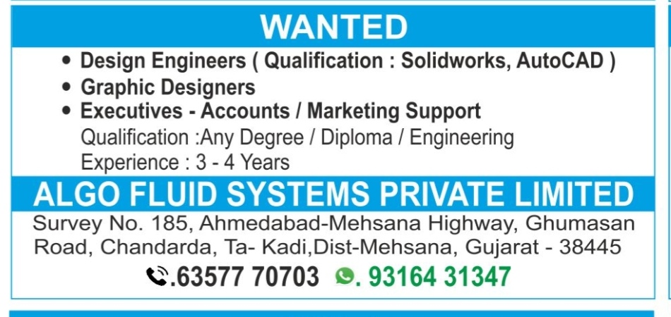 ALGO Fluid System Latest Job 2025