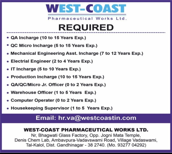 West-Coast Pharmaceutical Hiring 2025